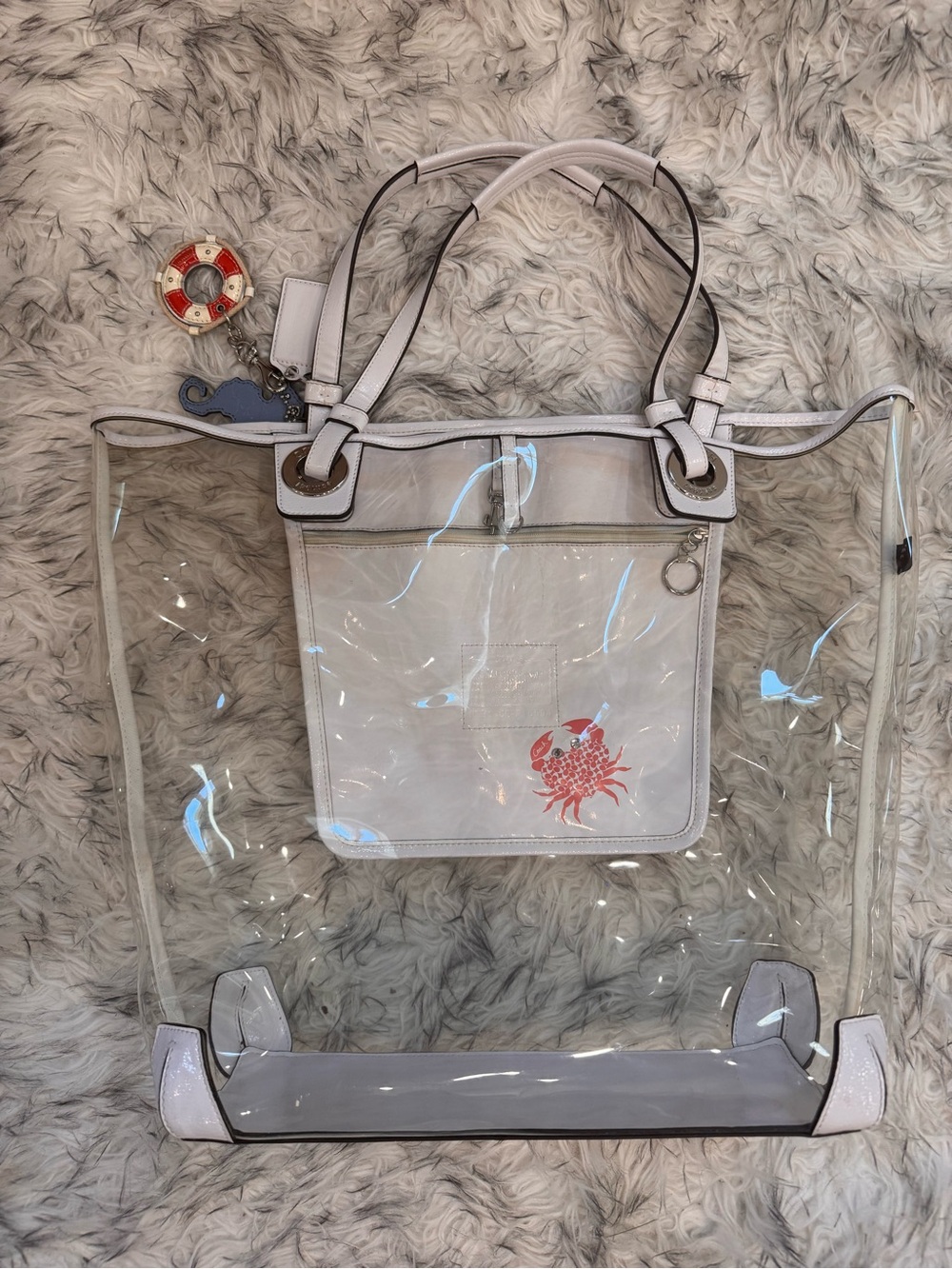 Coach Clear Limited Edition Beach Tote with Charms 🏝️ - Picture 8 of 10